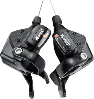 VG SPORTS MTB Bike Shifter Levers, 2/3 x 8/9/10/11 Speed Mountain Bike shifters Set with Gear Indicator