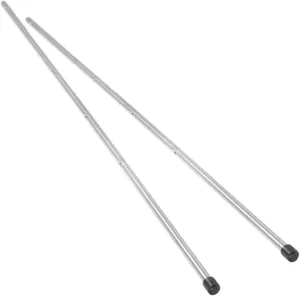VICASKY Foosball Table Accessory Set 2pcs Metal Pole Easy to Assemble for Football Training