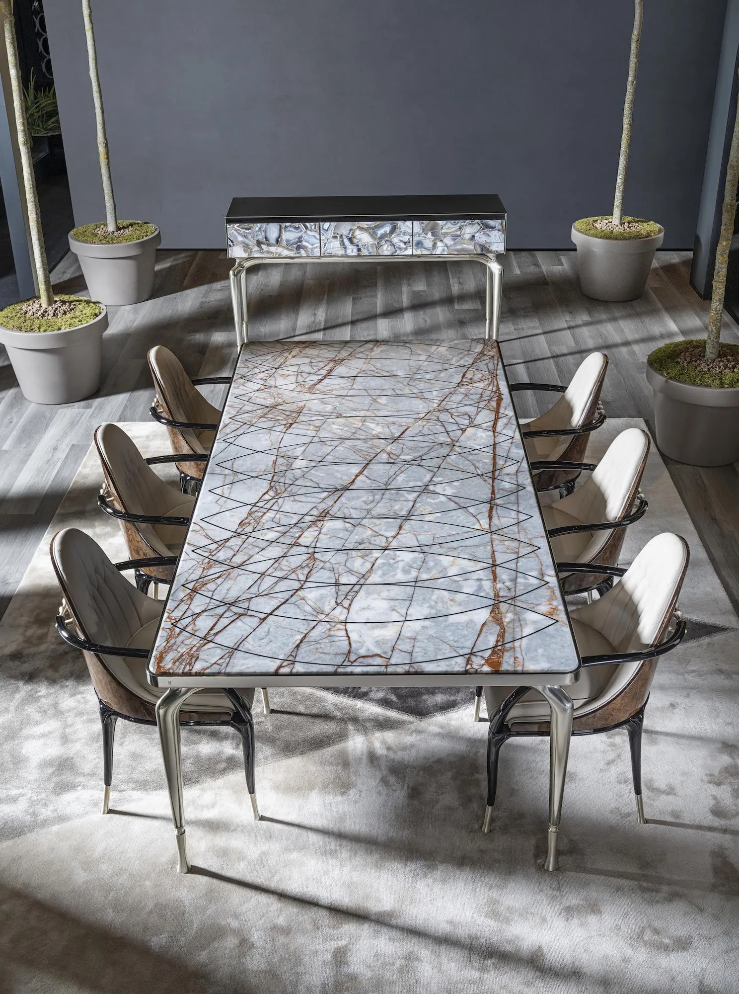 Visionnaire Thule Luxury Modern Dining Table by Steve Leung