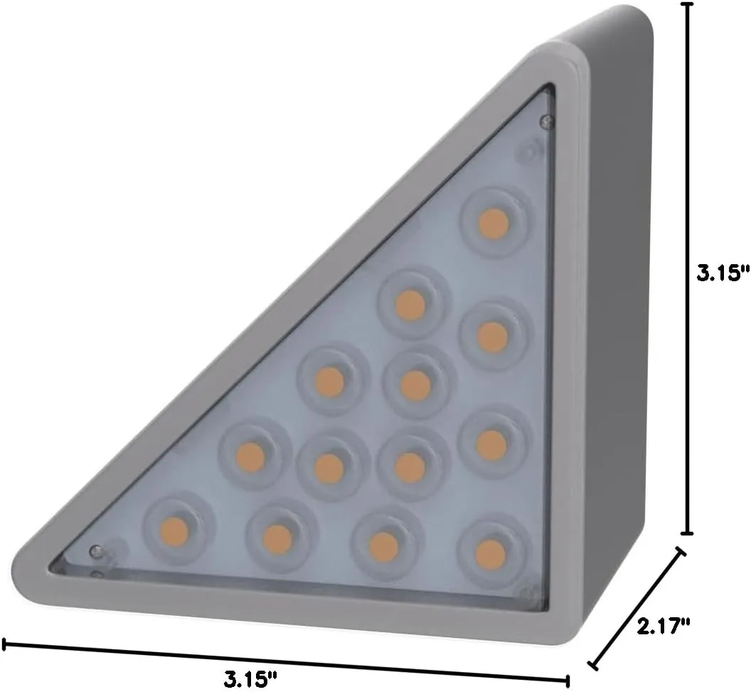 VOLISUN Solar Stair Lights 6 Pack, Solar Step Lights Waterproof IP67, Outdoor Step Light with 13 LEDs, Outdoor Lighting Decor for Yard Stair, Patio, Front Step, Front Porch and Deck(Cool White)
