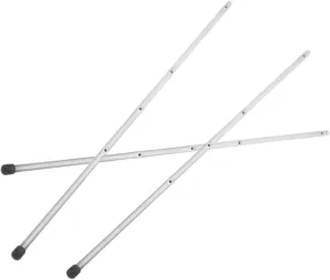 VOSAREA 3pcs Foosball Rods Replacement Set - Durable Metal Foosball Table Handle Bars & Spare Rods for Standard Foosball Machines - Enhance Your Game Experience with Accessories