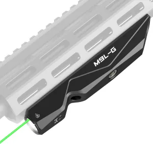 Votatu M9L-G 1600 Lumens Light Laser Combo Compatible with M-Lok Rail Surface, Tactical Flashlight and Green Laser Sight for Rifle, Strobe Function, Magnetic Rechargeable,IIIA Class Laser Output ≤5mw