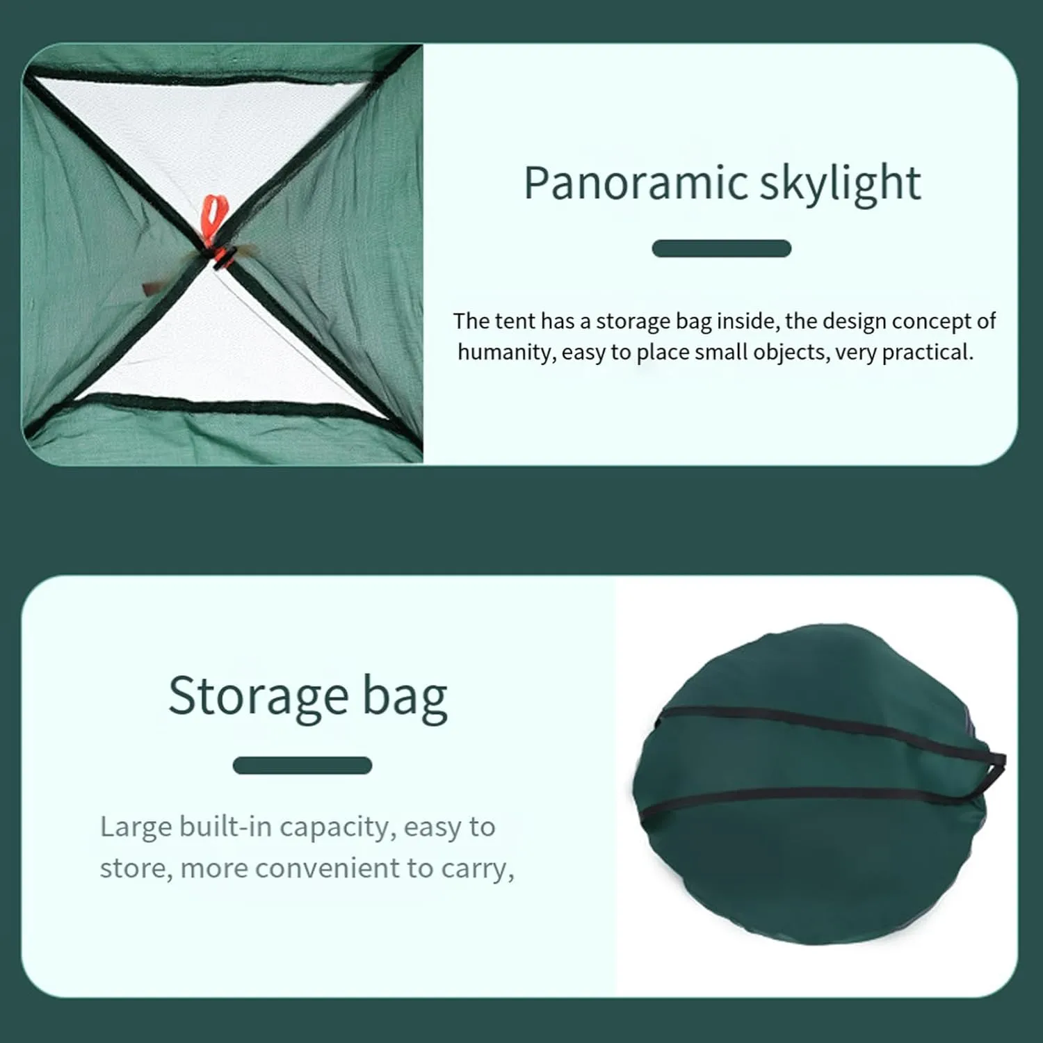 Walbest Tents for Camping Gear, Automatic Camping Tent 4-Person, Portable Waterproof Family Camping Tent, Beach Sun Shelter Canopy Shade Tent, Tent for Hiking Beach Travel Camping Accessories
