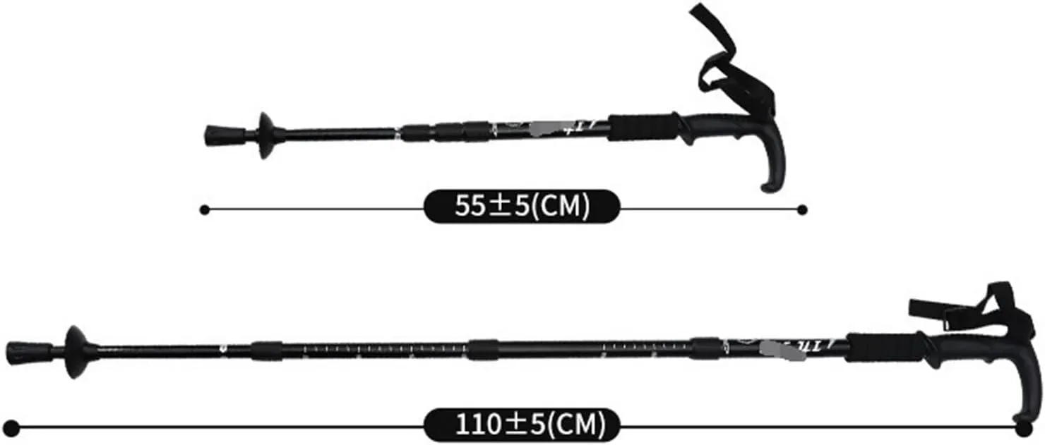 Walking Stick Hiking Poles Telescopic Hiking Poles Aluminum Alloy Trekking Sticks Ultralight for Camping Climbing Hiking Gear Trekking Poles