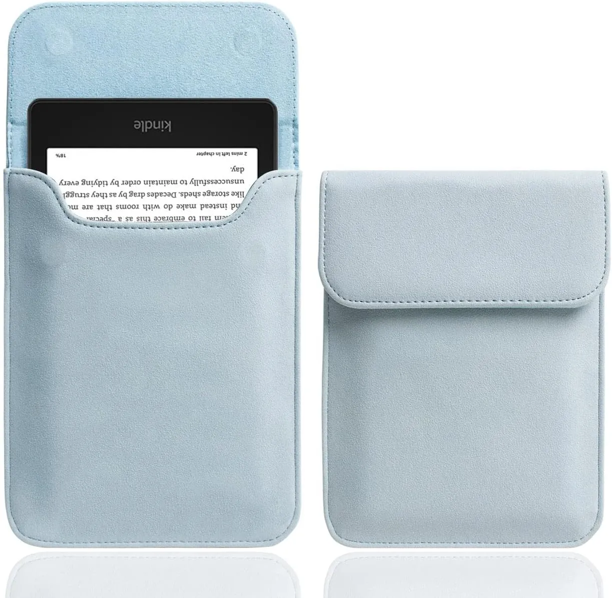 WALNEW Sleeve Case for 7" Kindle Paperwhite & Colorsoft Signature Edition, Protective Pouch Bag Case Cover for 6.8" All-New Kindle Paperwhite 11th Gen (Light Blue)