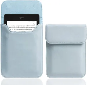 WALNEW Sleeve Case for 7" Kindle Paperwhite & Colorsoft Signature Edition, Protective Pouch Bag Case Cover for 6.8" All-New Kindle Paperwhite 11th Gen (Light Blue)