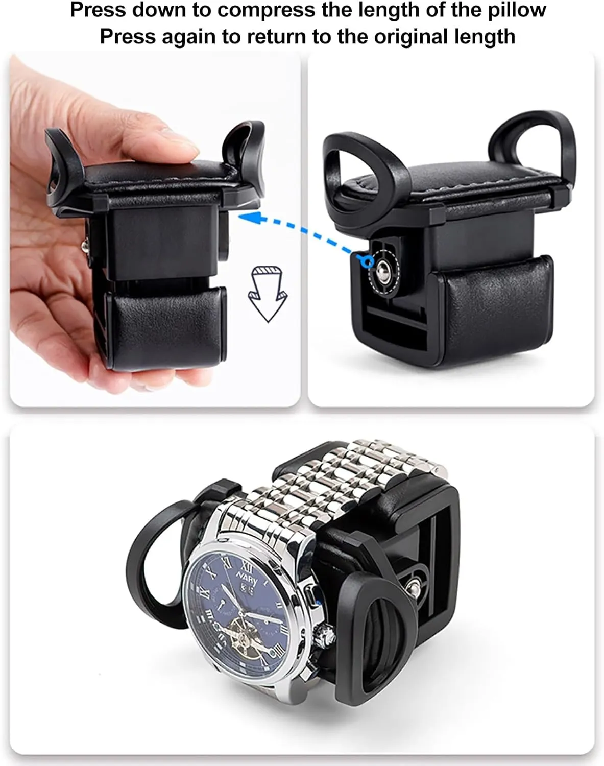 Watch Winder for Automatic Watches 2 Watch Rotator and Extra Storages with Super Quiet Motor and LED Backlight(Rojo)