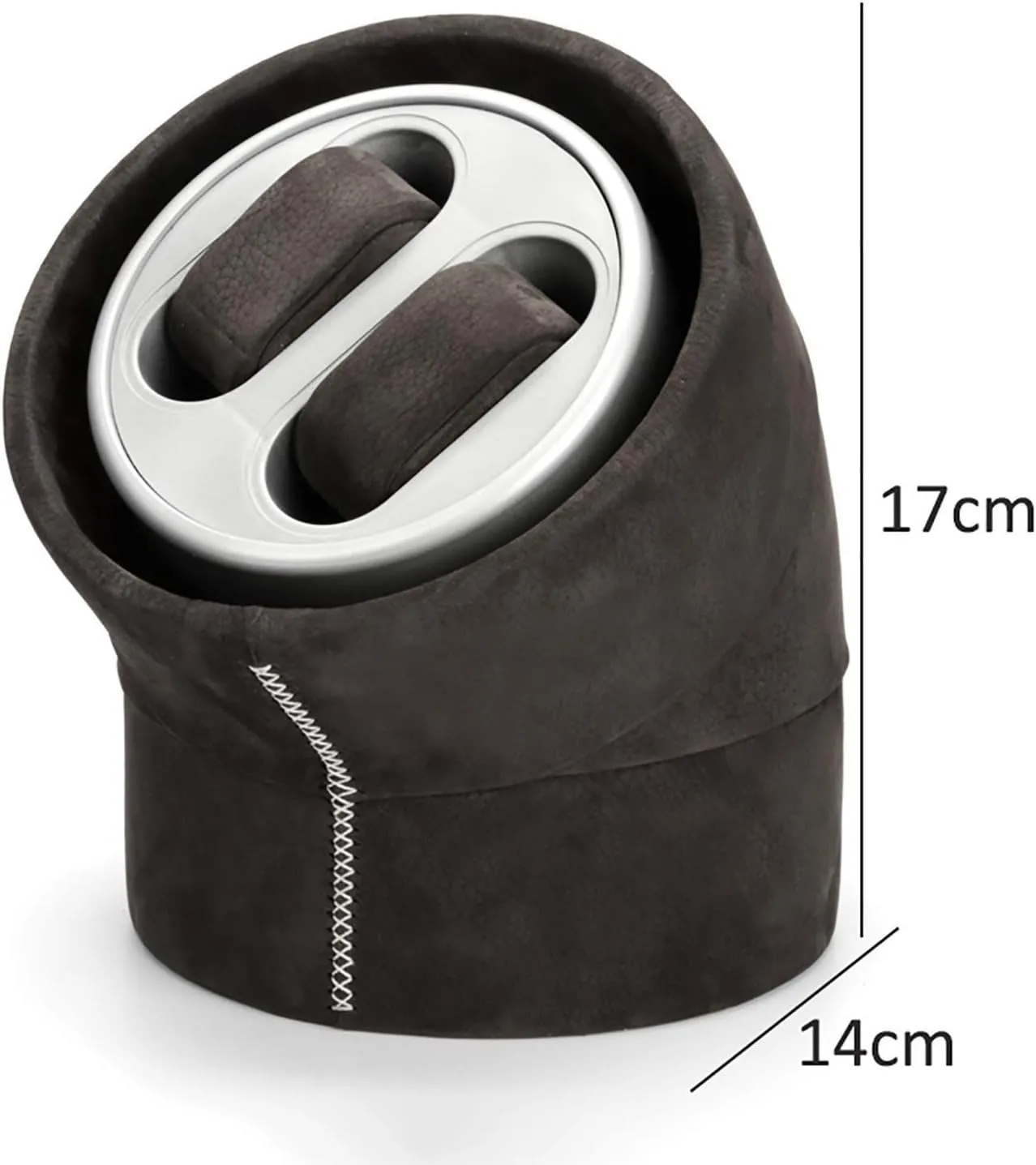 Watch Winders - 2 0 Retro Handmade Watch Shaker Automatic Mechanical Watch Turntable First Layer Real Cowhide Watch Storage Case Watch Winding Box with LED Light