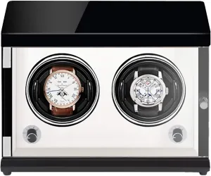 Watch Winders - Rechargeable Two-Position Watch Shaker Mechanical Watch Winder Vertical Automatic Watch Winding Box with Light-Sensitive Led Light Watch Winder Watch Storage
