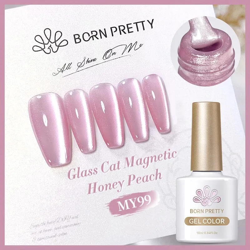 Water Light Cat Magnetic Gel Polish MY99 Honey Peach 10ml