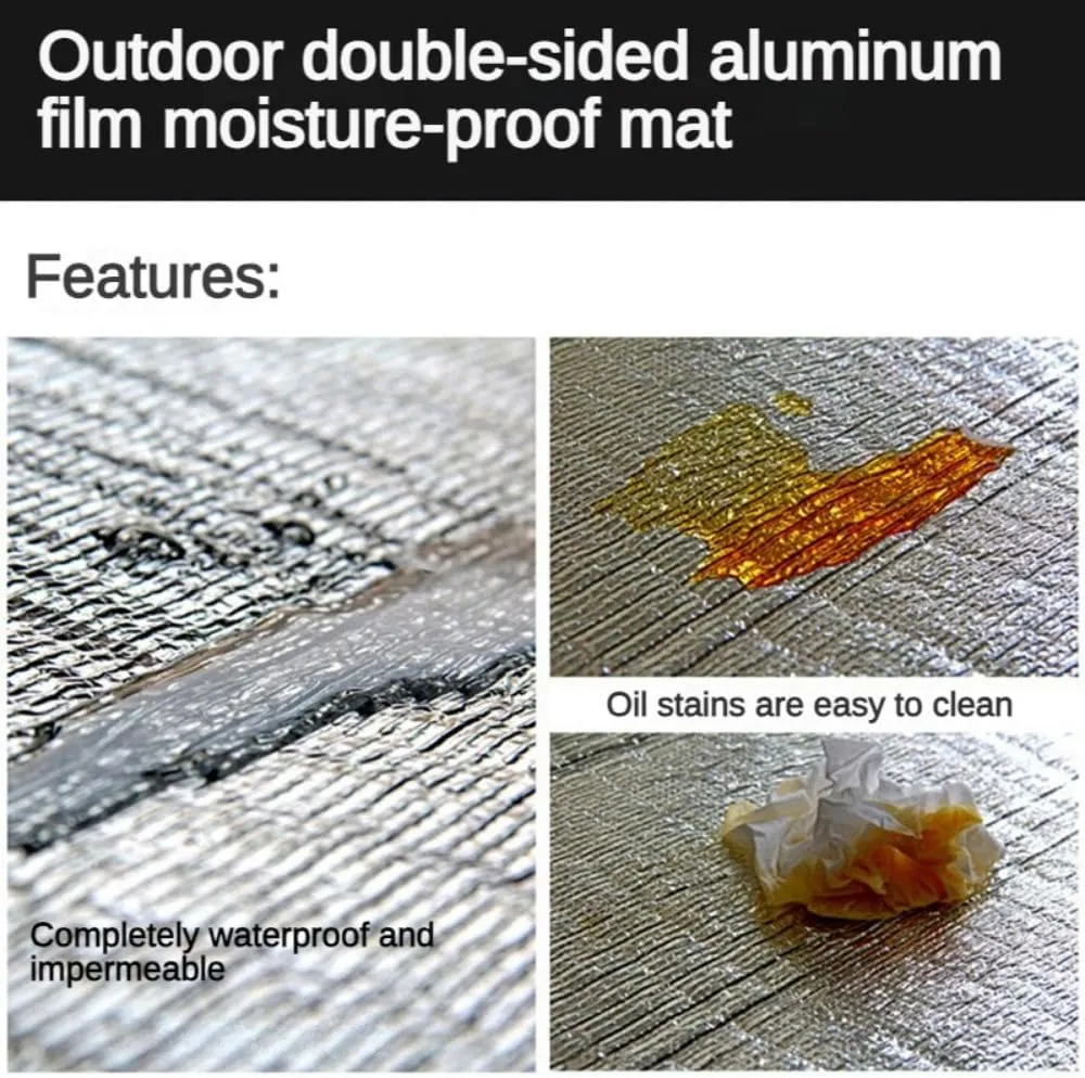 Waterproof Camping Mat Picnic Blanket Beach Sleeping Pad Aluminum Foil EVA Foam Tent Mattress