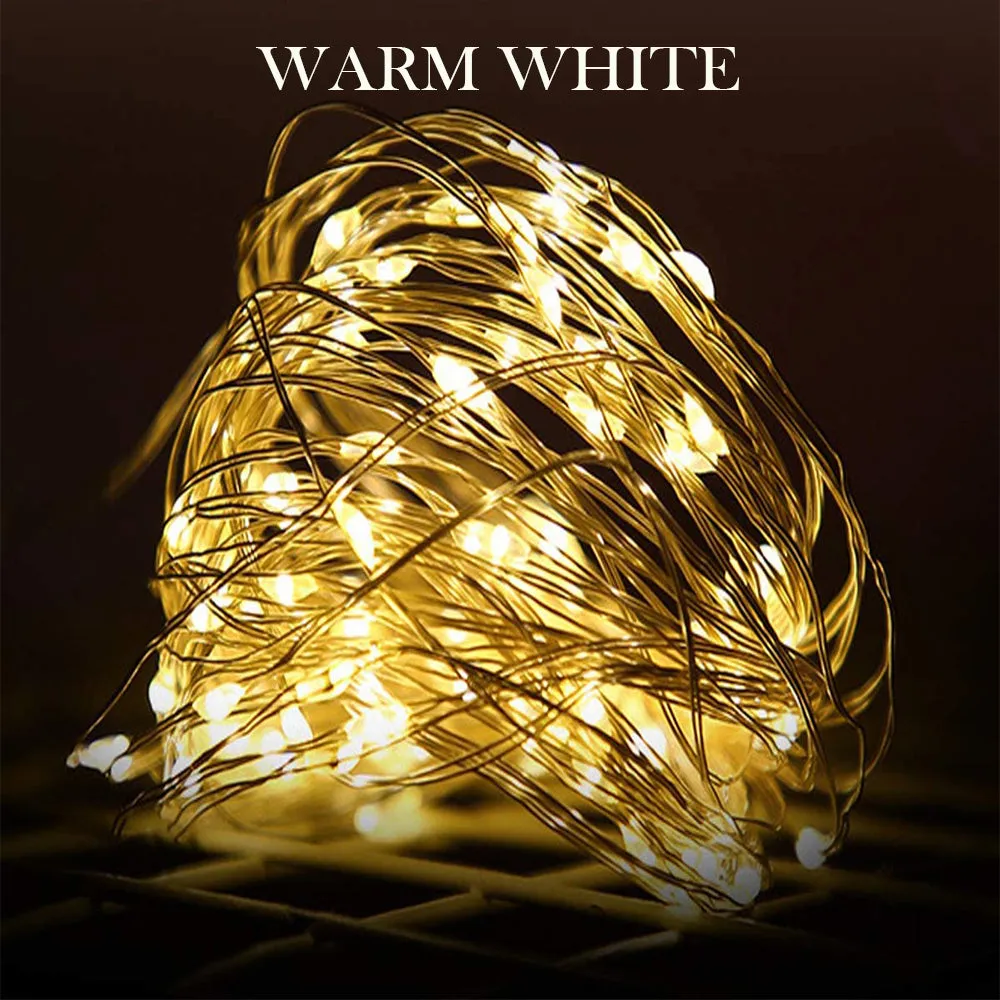 Waterproof Outdoor Solar LED Strip Mini String Lights 20M