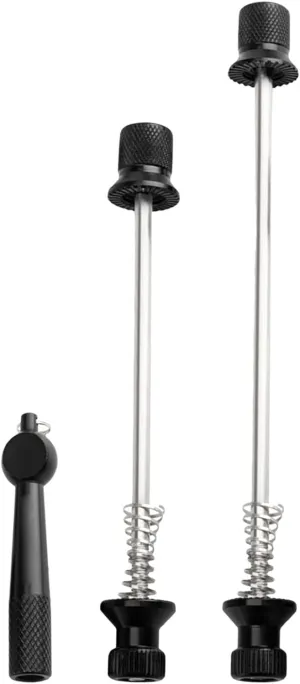 Wheel Hub Skewer | Anti-Theft Wheel Skewer Nut Tool - Aluminum Alloy Foldable Road Biking Rear Bearing Screw Rod for Front and Rear