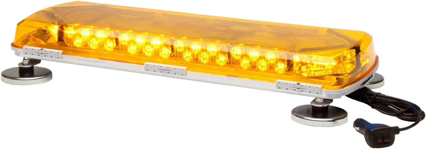 Whelen MC23MA - 12 VDC Amber Magnetic Mount Mini Light Bar