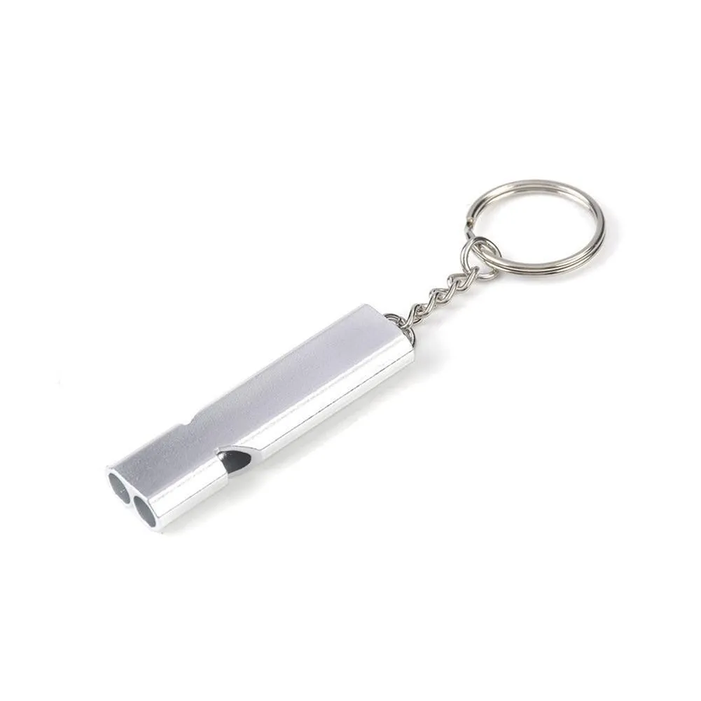 Wholesale Mini Double-Barrell Whistle Self Defense Keychain