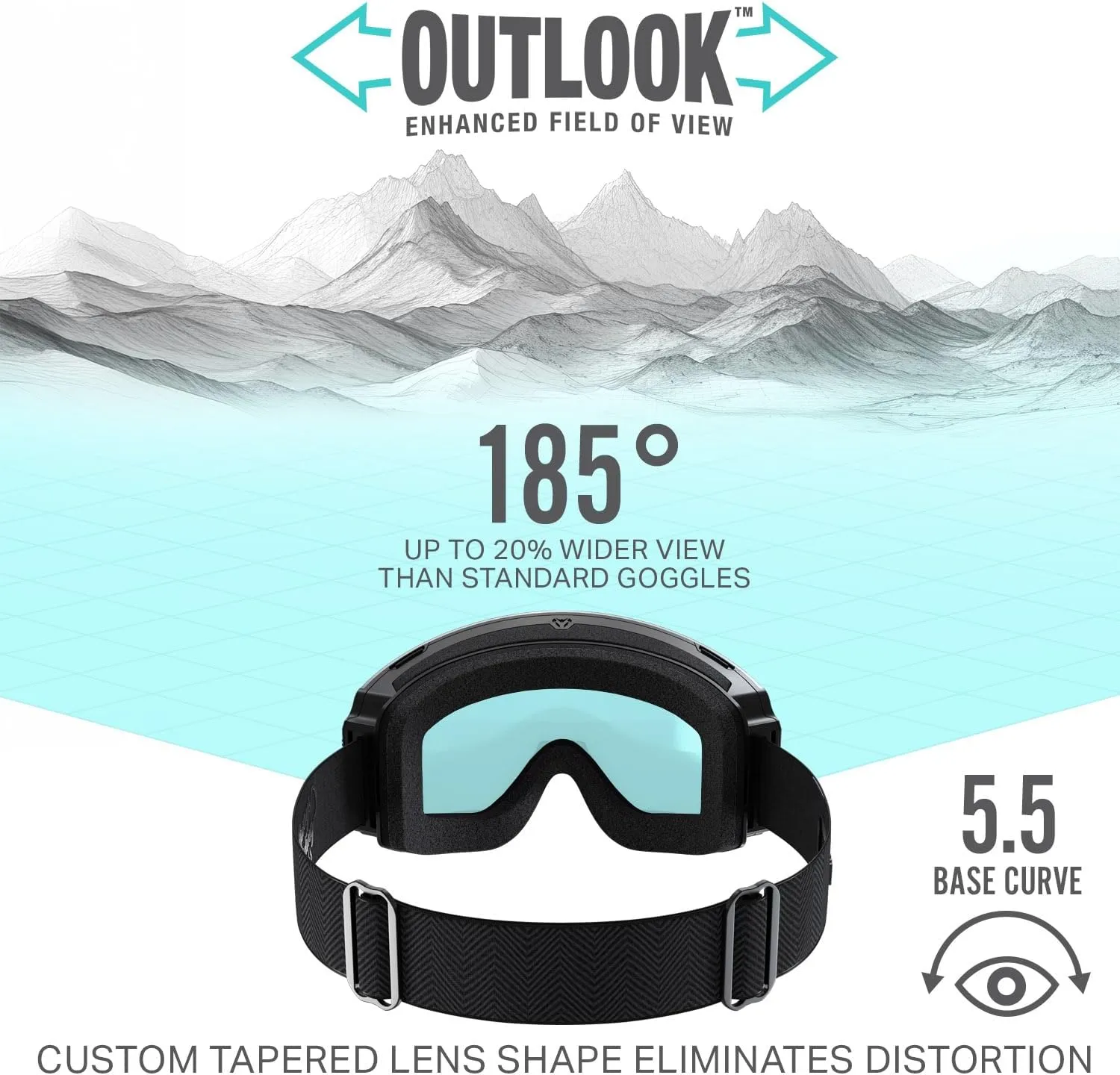 Wildhorn Outfitters Roca Ski Goggles Extra/Replacement Frameless Lens