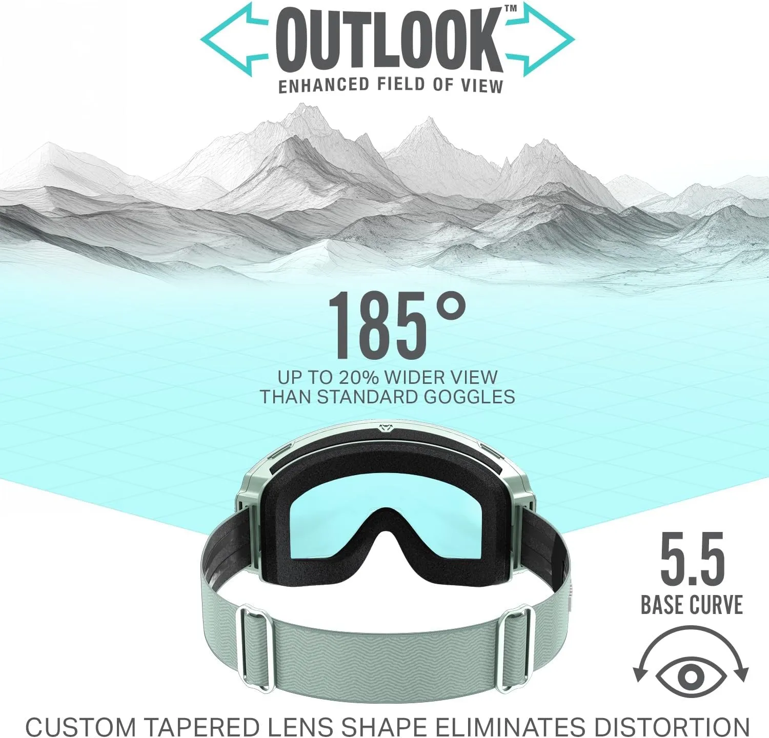 Wildhorn Roca Ski Goggles Men Women Anti-Fog/Scratch 100% UV-Magnetic Lens-Snowboard Snow Goggles Men Women Adult