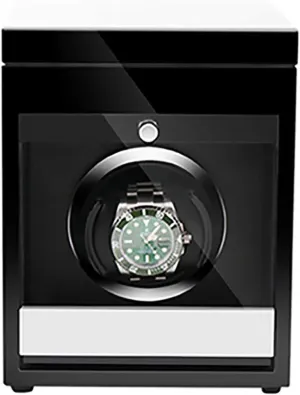 Winding Box Watch Winders - Wooden Watch Storage Case Smart Watches Winder with LED Light Mechanical Watch Automatic Shaker with Access Control Watch Winding B