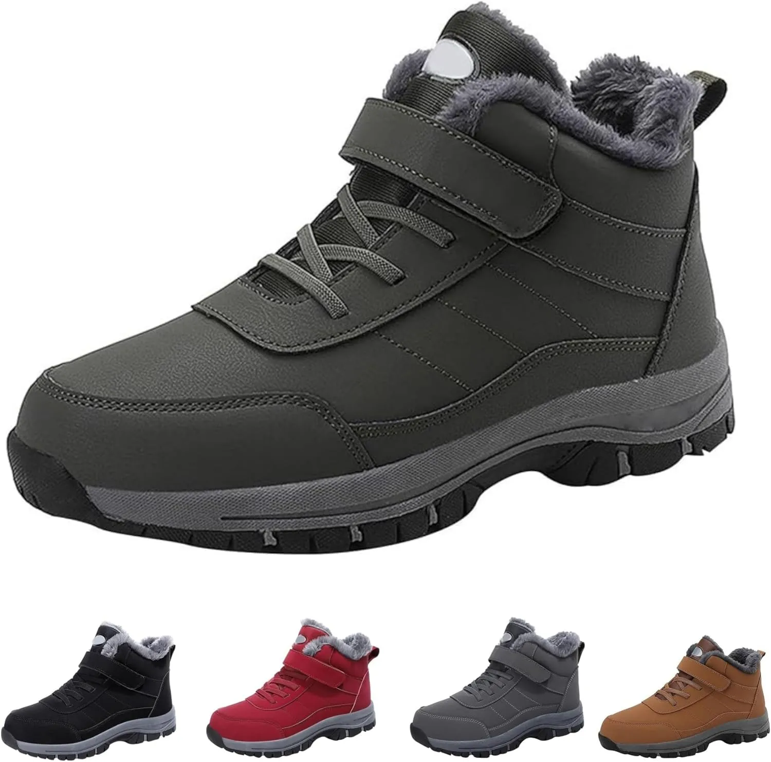 Winter Lightweight Snow Boots,Waterproof Anti Slip Outdoor Sports Shoes,Lined Warm Ankle Boot,Outdoor Walking Shoes