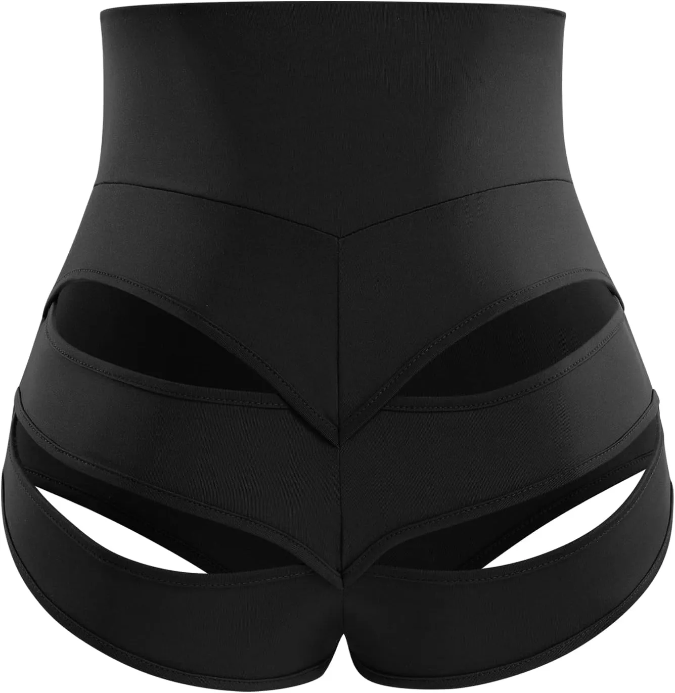 Womens High Waist Cutout Booty Shorts Strappy Scrunch Mini Hot Pants Ripped Butt Lift Yoga Sport Rave Dance Bottoms