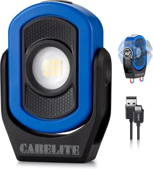 Work Light, Magnetic Light with 3 Modes & 360° Pivoting Head, 780 Lumen Rechargeable Pocket Light for Mechanics, Jobsites and Emergency (Blue)