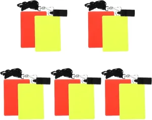 YARNOW Sports Referee Cards, Red Yellow Cards Set, Referee Whistle and Cards
