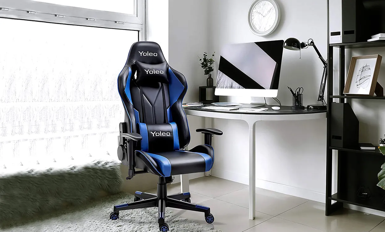 Yoleo/Bigzzia PC & Racing Game Chair-155 degree