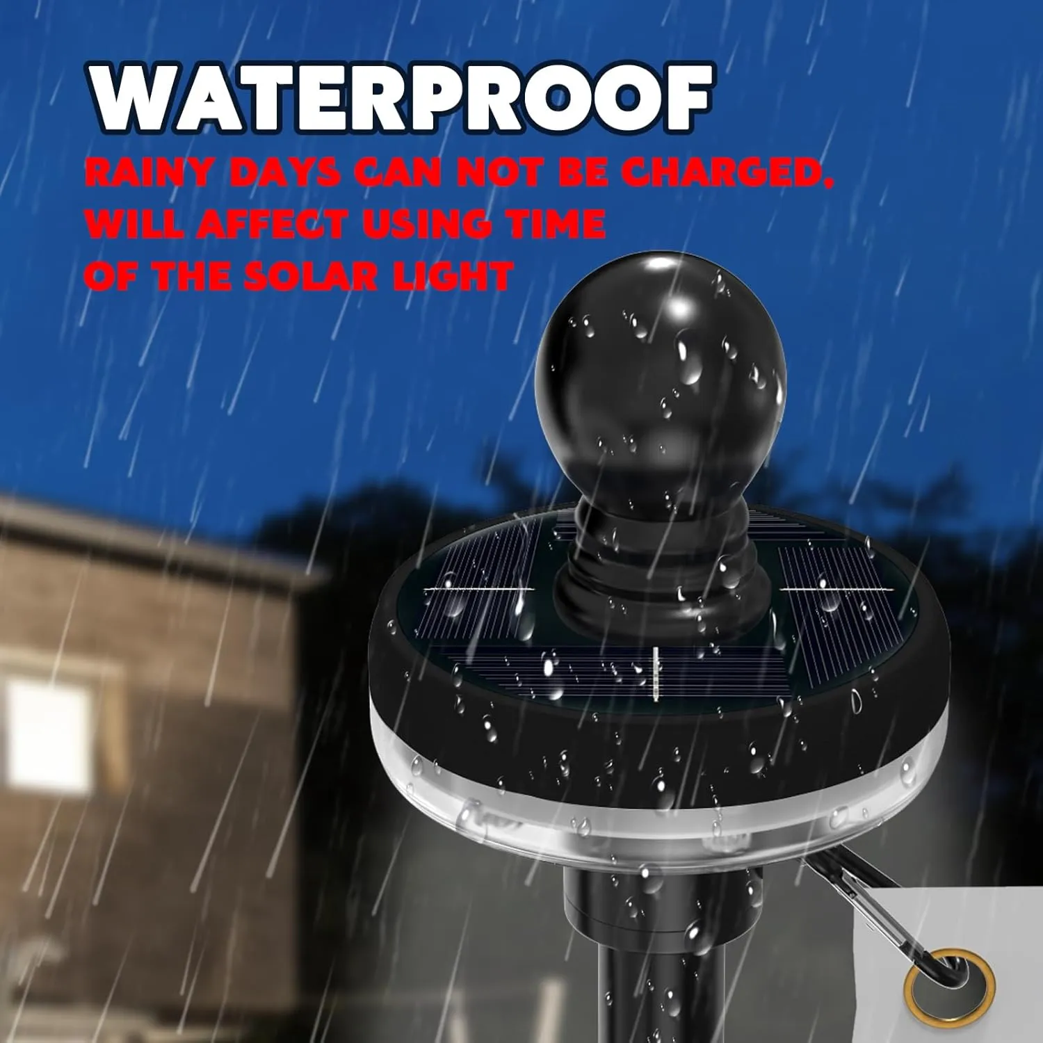 ZMTECH 2PC Flagpole Solar Light, Solar Flag Pole Lights, Outdoor Waterproof LED for 5-10FT Flag Poles, Flag Light Fits 1in Diameter Poles, Auto On/Off & Solar Charging (Black)